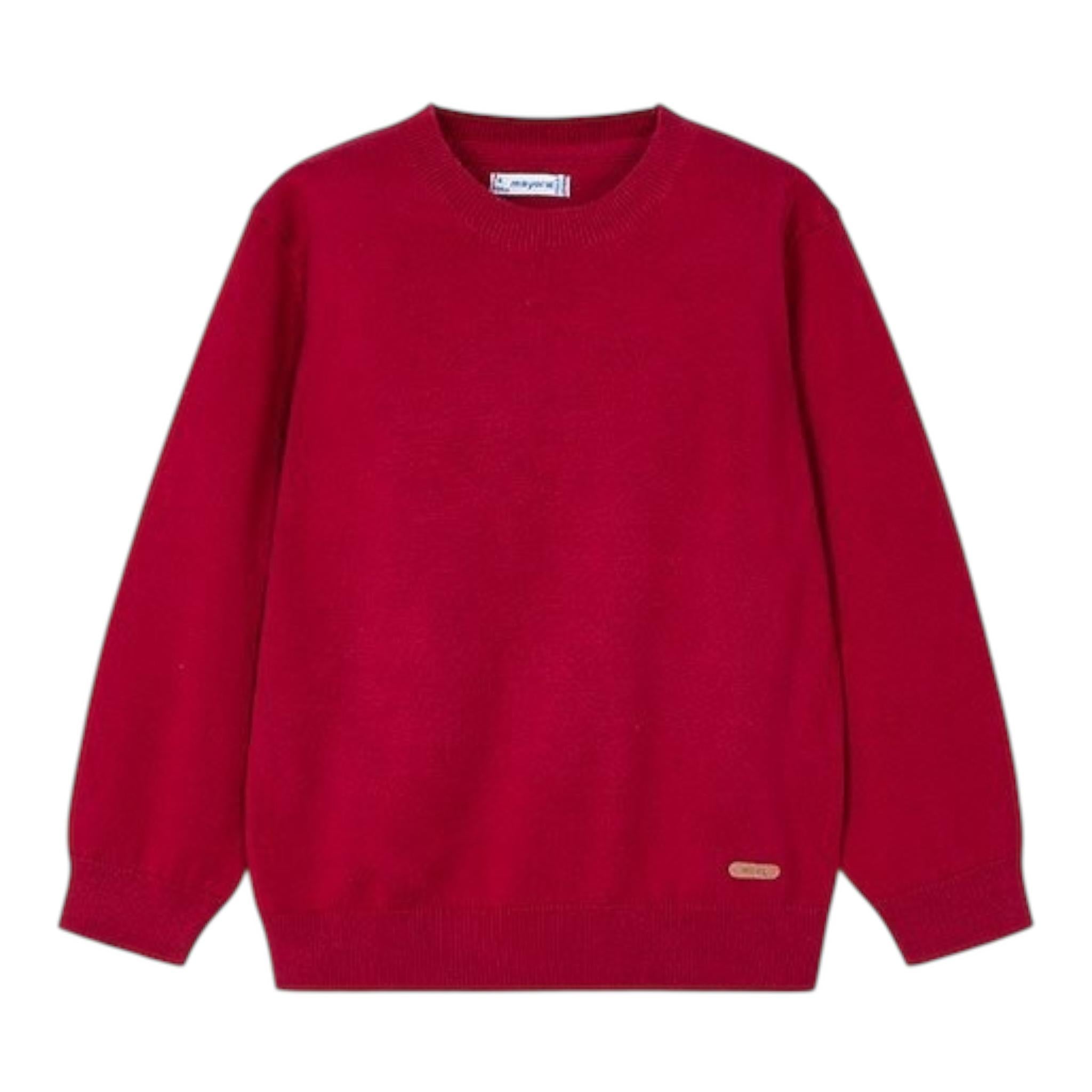 MAYORAL maglia girocollo tinta unita Rosso per Bambino 323XX ROSSO MAYORAL 