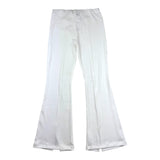 Pinko Pantalone Modello Zampa Tinta Unita Con Elastico In Vita Panna Per Bambina