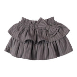 SARABANDA gonna tinta unita con fiocco e fantasia a righe Grigio per Neonata A264N GRIGIO SARABANDA 