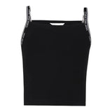 Calvin Klein Canotta Tinta Unita con Logo per Bambina IG0IG02436 NERO CALVIN KLEIN 