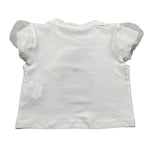 M+E' T-Shirt Girocollo Tinta Unita con Stampa per Neonato UE1856XX BIANCO M+E' 