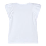 Mayoral T-Shirt Girocollo Tinta Unita con Stampa per Bambina 3002X BIANCO MAYORAL 