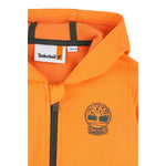 Timberland Felpa Tinta Unita con Zip E Cappuccio per Bambino T60487X ARANCIONE TIMBERLAND 