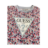 Guess T-Shirt Girocollo Tinta Unita con Stampa per Bambina K5RI15K6YW4 BIANCO GUESS 