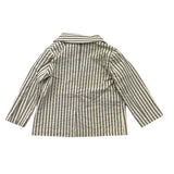 Zhoe &amp; Tobiah – Cremefarbene, gestreifte, einfarbige Jacke für Babys