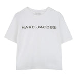 Marc Jacobs T-Shirt Girocollo Tinta Unita con Stampa per Neonata W60463 BIANCO MARC JACOBS 