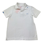 Suns68 Polo Mezza Manica Tinta Unita con Logo per Bambino CPA35301 BIANCO SUNS68 
