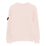 Stone Island Maglia Girocollo Tinta Unita con Logo per Bambino K1S166100006 ROSA STONE ISLAND 