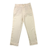 Please Pantalone Tinta Unita Girovita Regolabile Panna Per Bambino