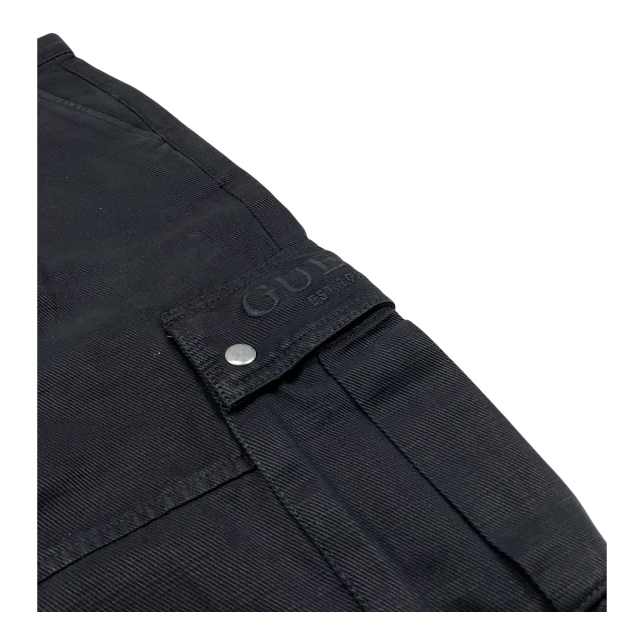 Guess Pantalone Tinta Unita con Tasconi per Bambina L5RB10WFY62 NERO GUESS 