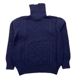 OFFICINA MILANESE maglia tinta unita collo alto Blu per Bambino 34NK664 BLU OFFICINA MILANESE 