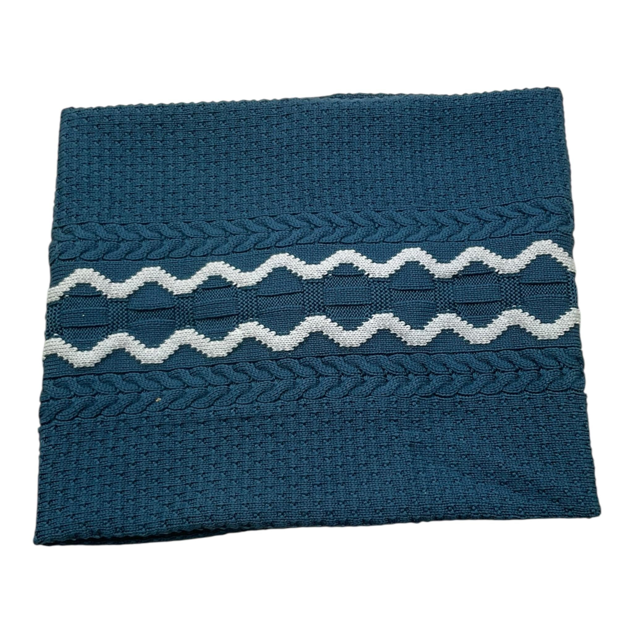 MARLU' coperta tinta unita cn ricami Blu per Neonato IB5980 BLU MARLU' 