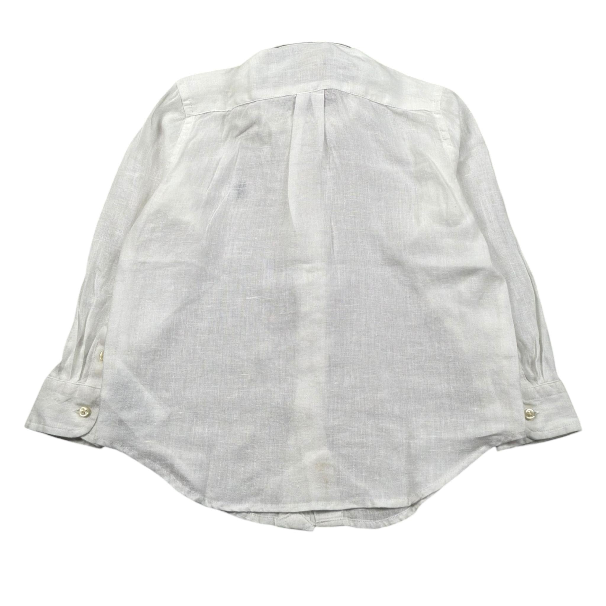 Ralph Lauren Camicia Manica Lunga Tinta Unita per Bambino 322967600003 BIANCO RALPH LAUREN 