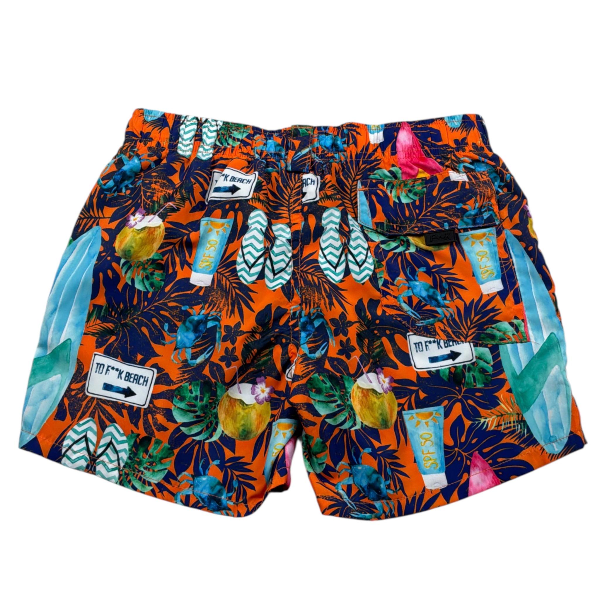 F**K Costume Modello Boxer con Stampa Multicolor per Bambino FJ204027U MULTICOLOR F**K 