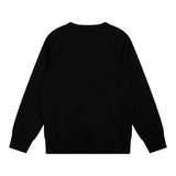 CALVIN KLEIN felpa tinta unita con logo girocollo Nero per Bambino IB0IB02326 NERO CALVIN KLEIN 