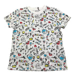 MOSCHINO t-shirt tinta unita girocollo con stampa Bianco per Bambino HQM058 BIANCO MOSCHINO 