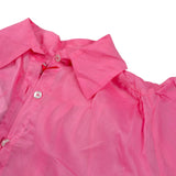 Kaos Camicia Tinta Unita per Bambina KS166 ROSA KAOS 