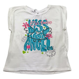 So Twee By Miss Grant T-Shirt Girocollo Tinta Unita con Brillantini per Bambina ST0069 BIANCO SO TWEE BY MISS GRANT 