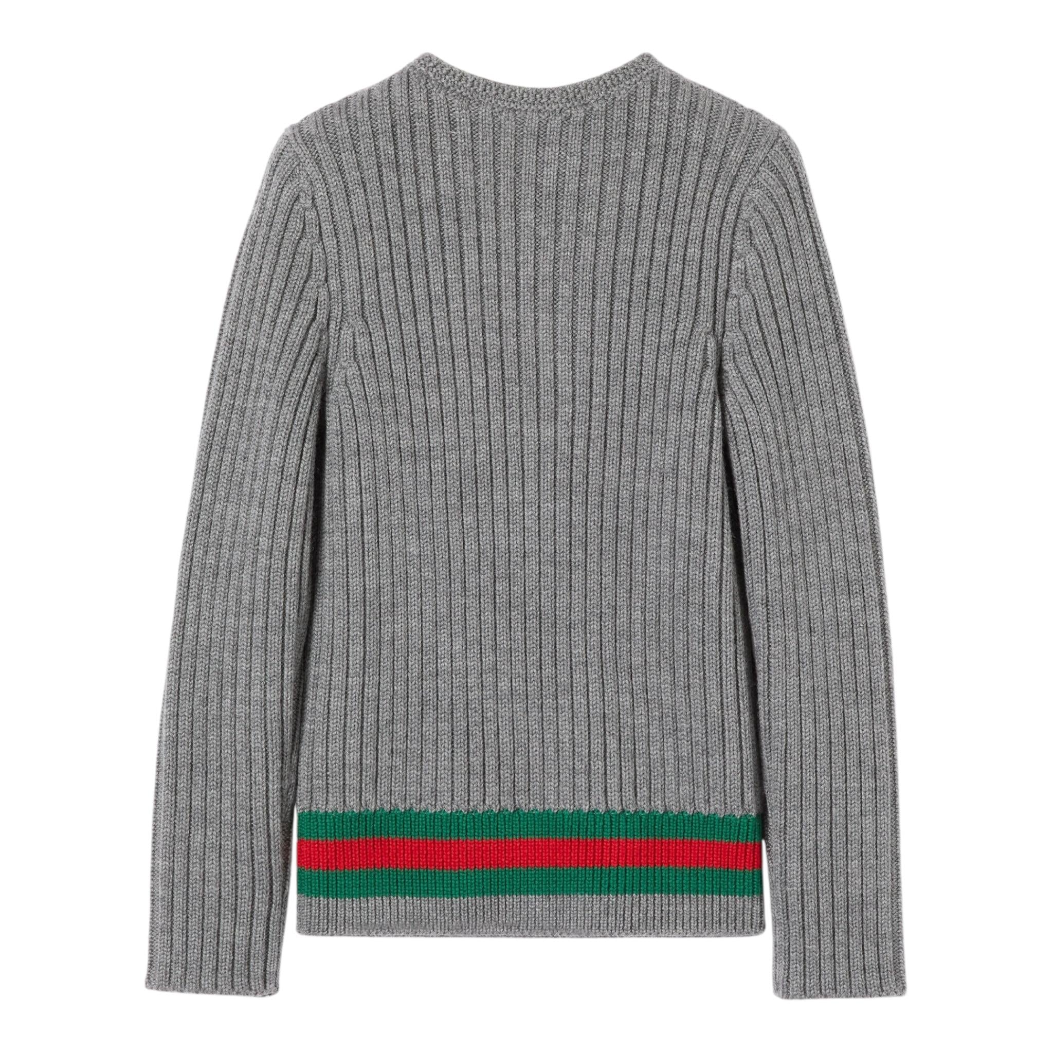 GUCCI maglia tinta unita con bottoni Grigio per Bambino 785284 GRIGIO GUCCI 
