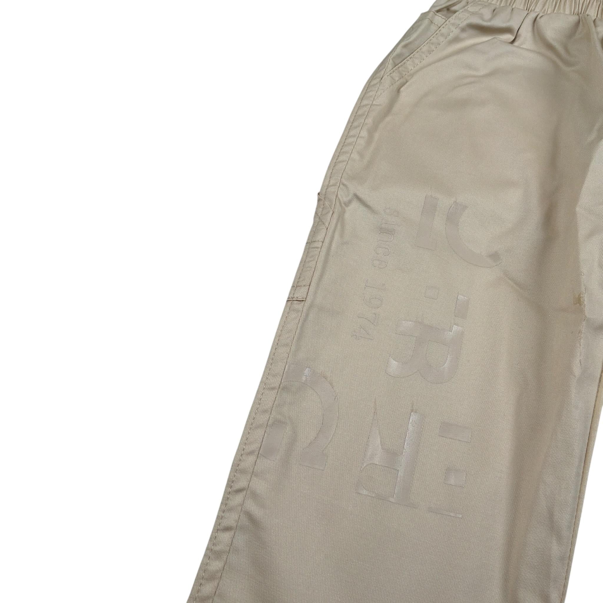 Iceberg Pantalone tinta unita con Elastico In Vita Beige per Neonato PTICE5108BNXX BEIGE ICEBERG 