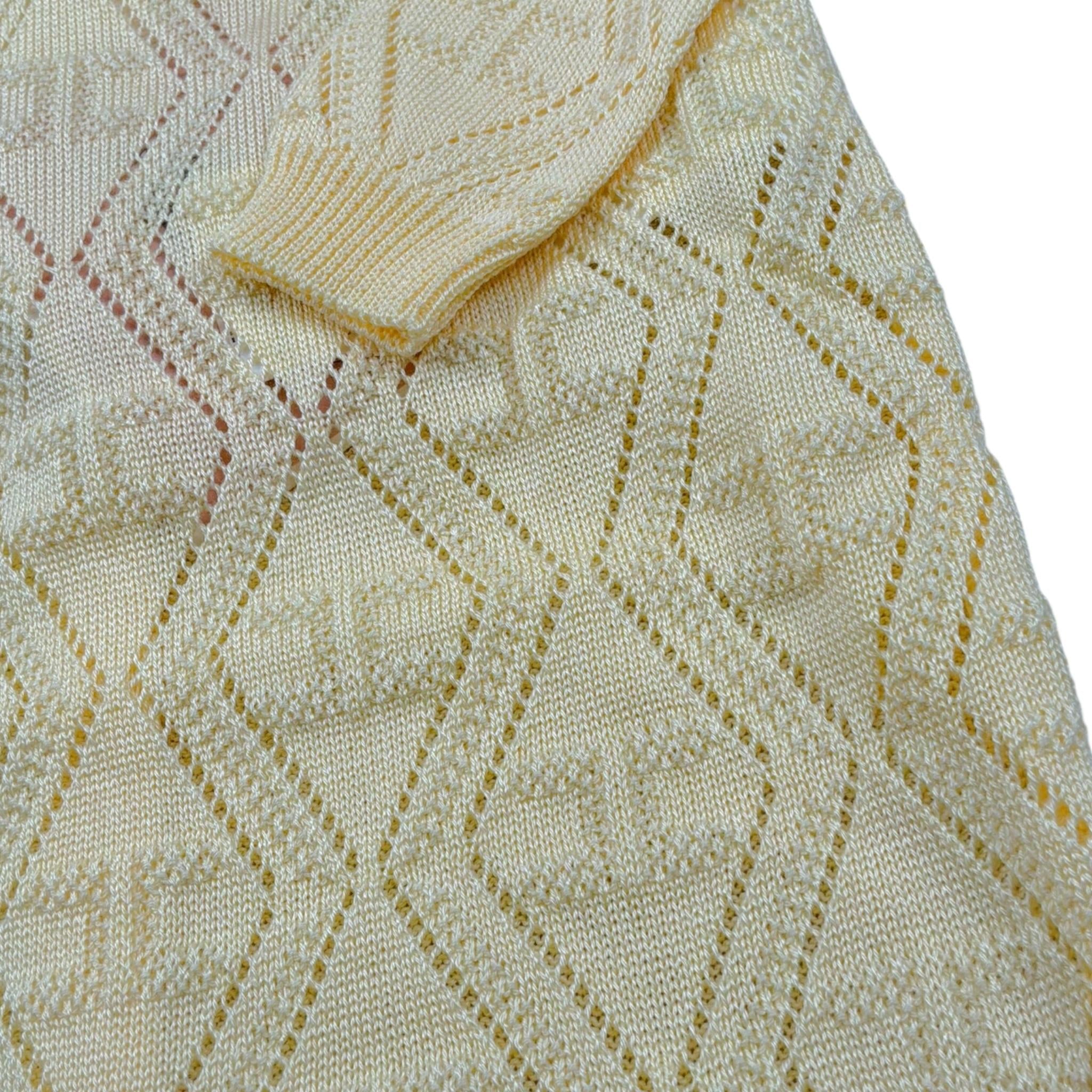 Elisabetta Franchi Pagliaccetto Tinta Unita Traforato per Neonato ENTU127 GIALLO ELISABETTA FRANCHI 