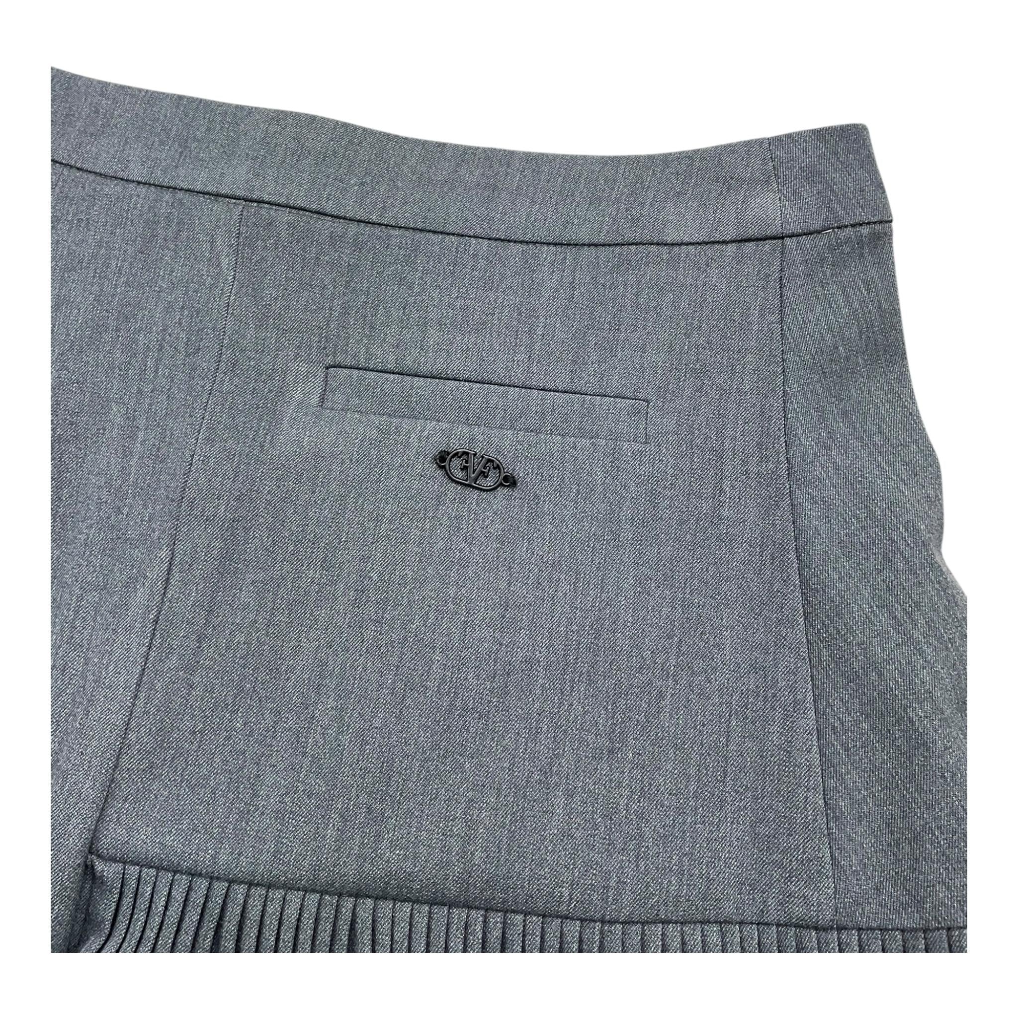 FUN & FUN gonna tinta unita con plisset Grigio per Bambina FJSK00451 GRIGIO FUN & FUN 