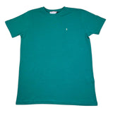 Cesare Paciotti T-Shirt Girocollo Tinta Unita con Logo per Bambino TSP5155J VERDE CESARE PACIOTTI 