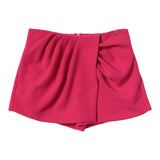 Elisabetta Franchi Short Tinta Unita con Applicazione Logo per Bambina EFBE49 FUXIA ELISABETTA FRANCHI 