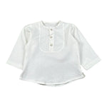 Babyvip Camicia Tinta Unita con Bottoni In Contrasto per Neonato T1345 BIANCO BABYVIP 