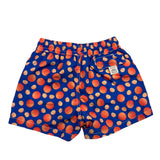Baia30Remi Costume Tinta Unita Con Stampe Arancia Blu Per Bambino