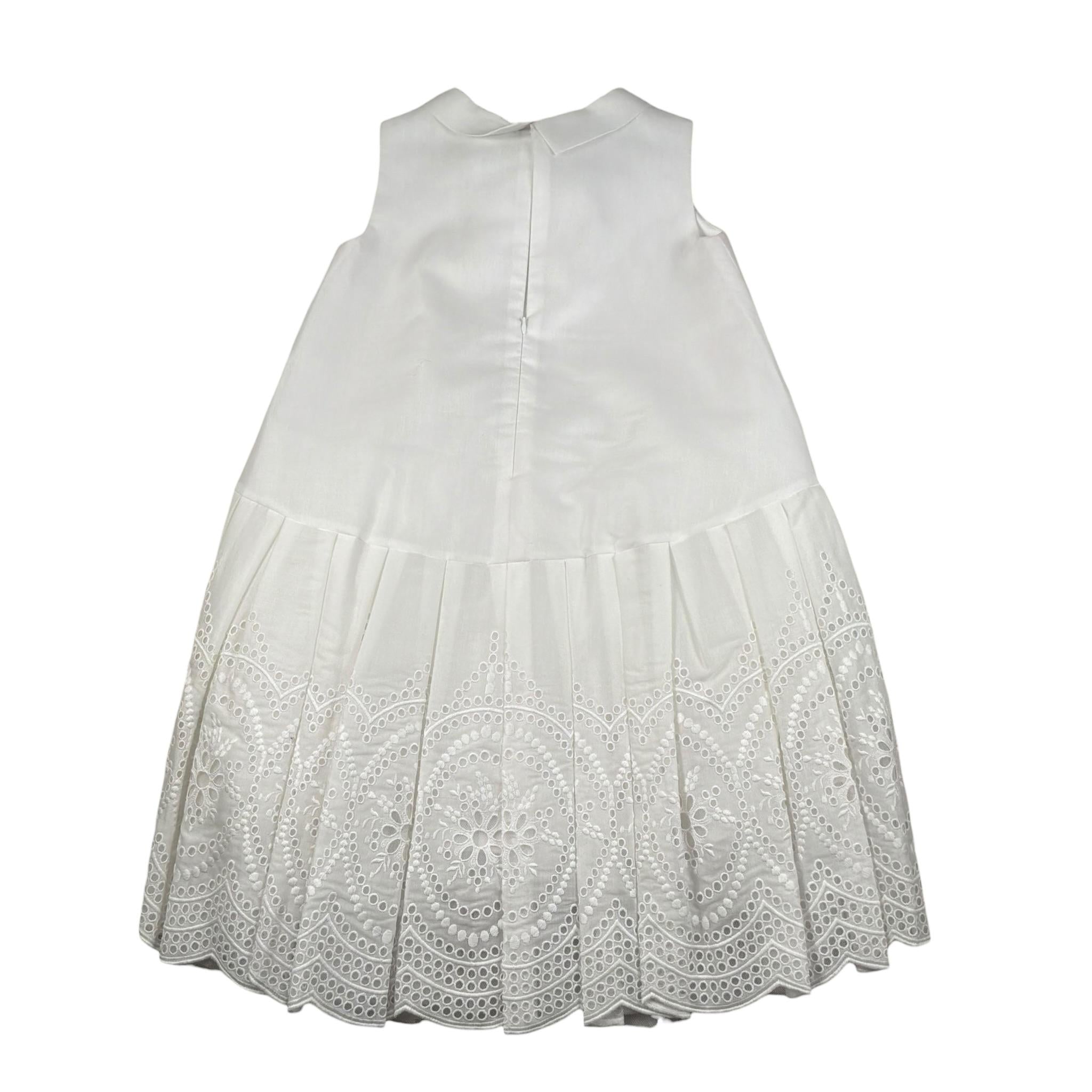 Raffaella Abito Cerimonia Tinta Unita Giromaniche per Bambina ESTATE BIANCO RAFFAELLA 