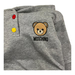 MOSCHINO felpa tinta unita con stampa e cappuccio Grigio per Neonato MUF05Z GRIGIO MOSCHINO 