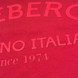 Iceberg T-Shirt Girocollo Tinta Unita con Stampa per Bambino TSICE5126JX ROSSO ICEBERG 