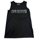 John Richmond Canotta Tinta Unita con Brillantini per Bambina RGP26198CN NERO JOHN RICHMOND 