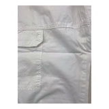 Cecyle Pantalone Modello Cargo Tinta Unita Con Elastico In Vita Bianco Per Bambina