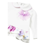 Mayoral Completo 2 Pezzi Shirt-Ghettina con Fantasia per Neonata 1530 BIANCO MAYORAL 