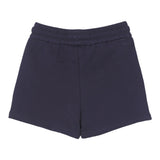 Chloe' Short In Tuta Tinta Unita Con Applicazioni Blu Per Bambina