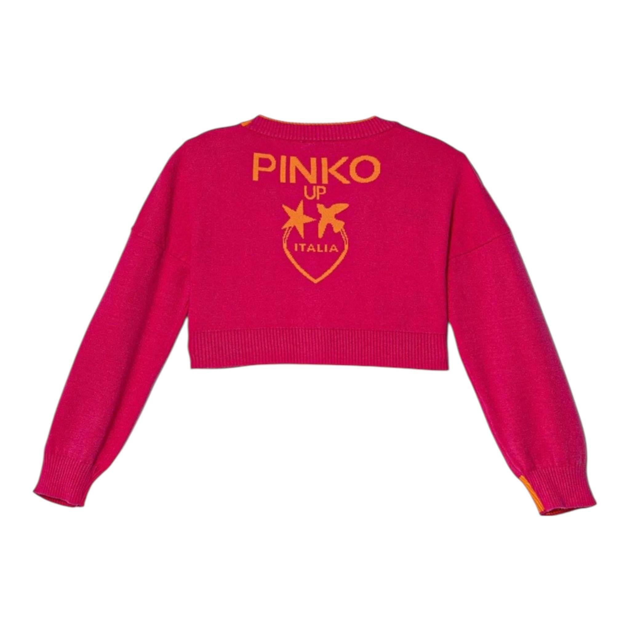 PINKO coprispalle bicolore con bottoni Fuxia per Bambina F4PIJGCA086X FUXIA PINKO 