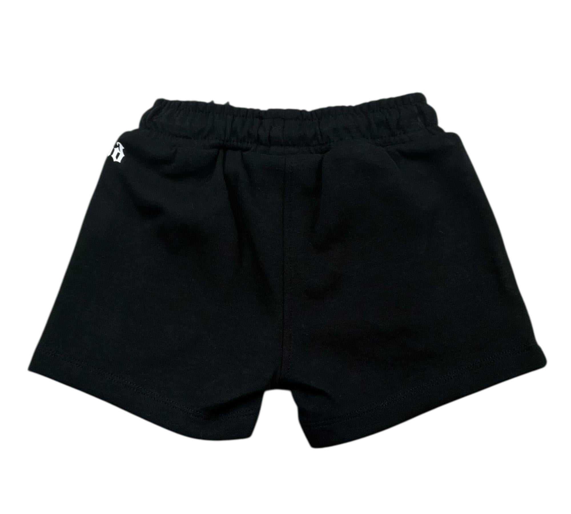 John Richmond Bermuda Tinta Unita con Logo per Neonato RIP26080BE NERO JOHN RICHMOND 