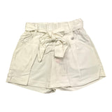 Please Short Einfarbig mit elastischer Taille Weiß für Mädchen