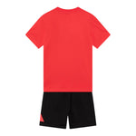 Adidas Completo 2 Pezzi T-Shirt-Bermuda Bicolore per Bambino JC9716 ROSSO/NERO Adidas 