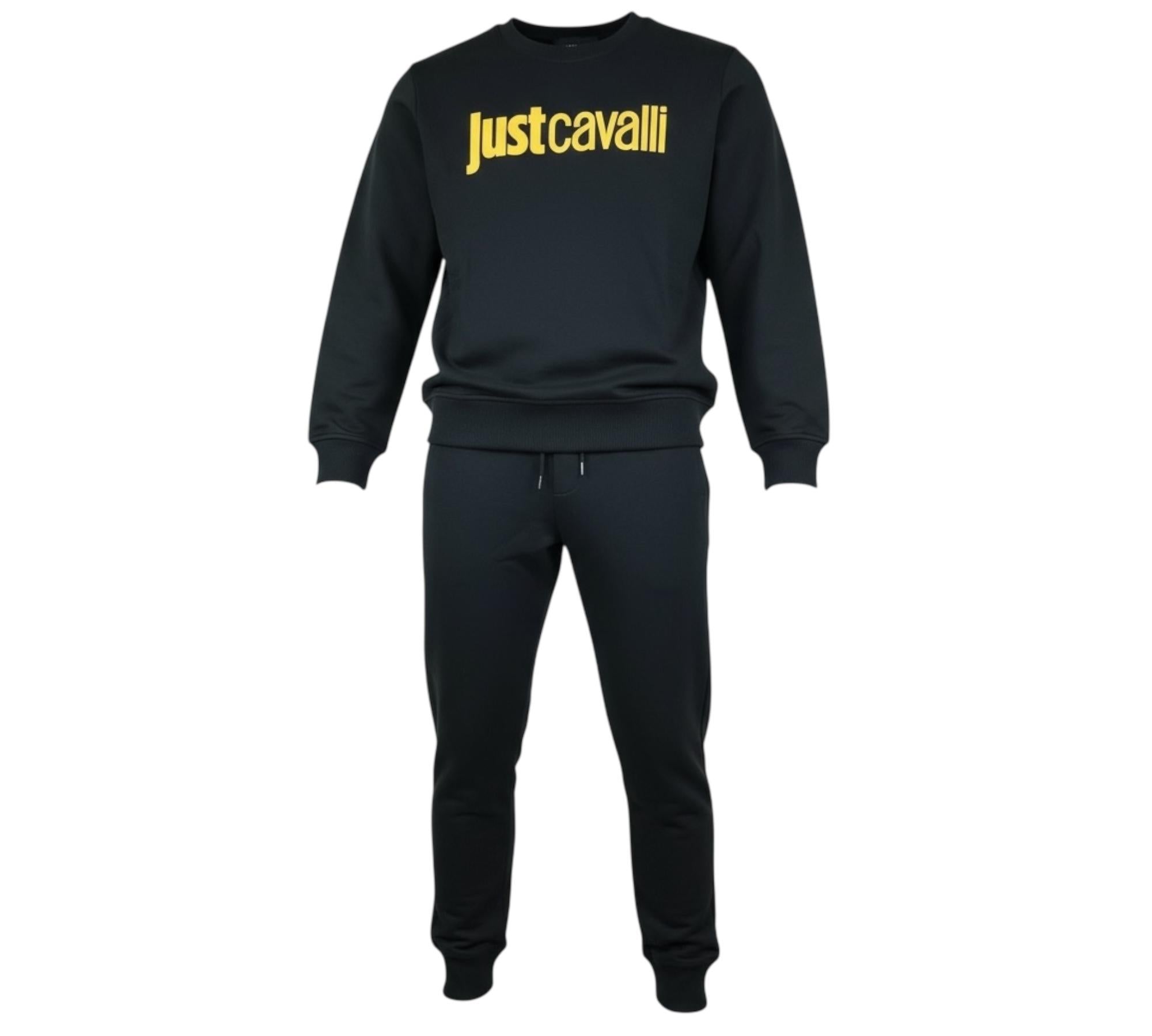 Just Cavalli Completo 2 Pezzi Felpa-Pantalone Tinta Unita per Bambino JBP26022CF NERO JUST CAVALLI 