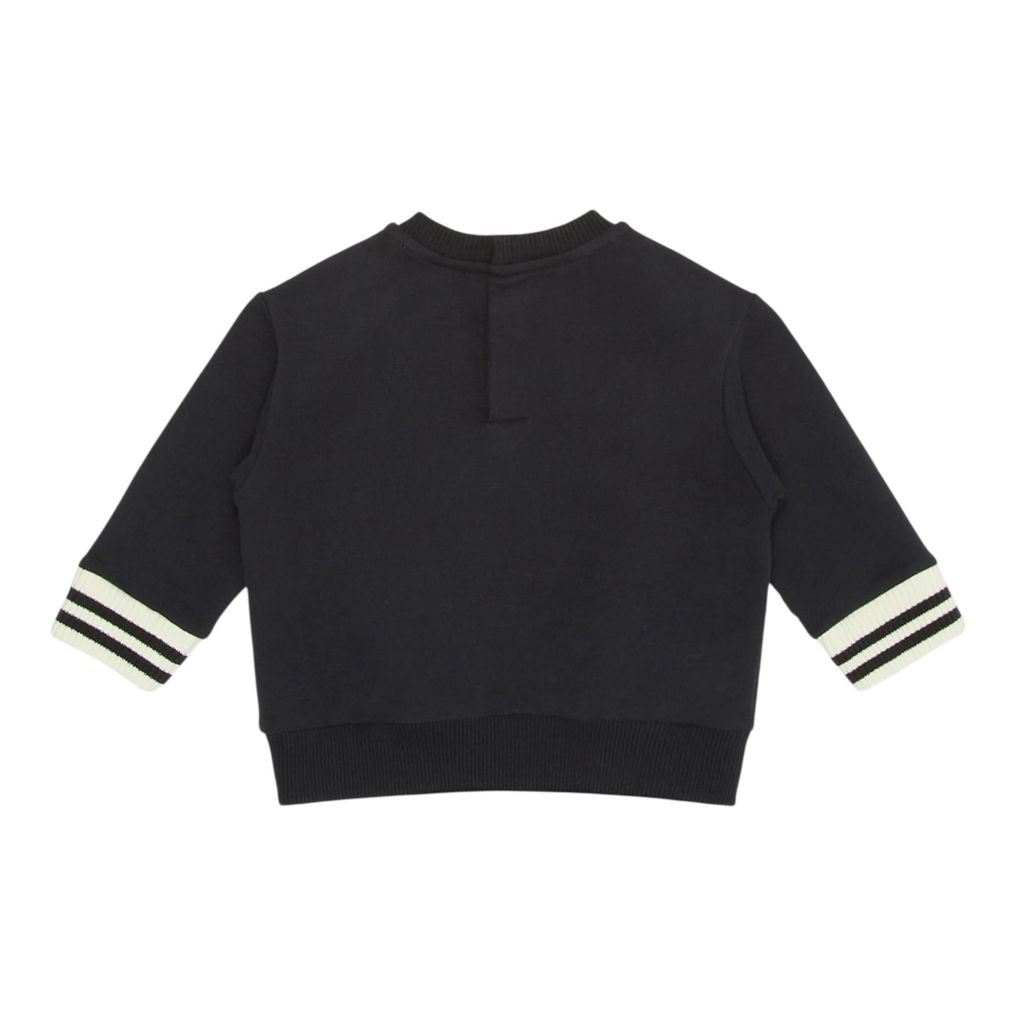 EMPORIO ARMANI felpa girocollo tinta unita con stampa Blu per Bambino 6DHMJ7XJ BLU EMPORIO ARMANI 