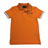 John Richmond Polo Mezza Manica Tinta Unita per Bambino RBP26030PO ARANCIONE JOHN RICHMOND 