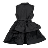 Vicolo Abito Giromanica Tinta Unita per Bambina 3146V00252 NERO VICOLO 