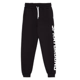 Sprayground Pantalone Tuta Tinta Unita con Stampa per Bambino SPY1113BLK NERO SPRAYGROUND 