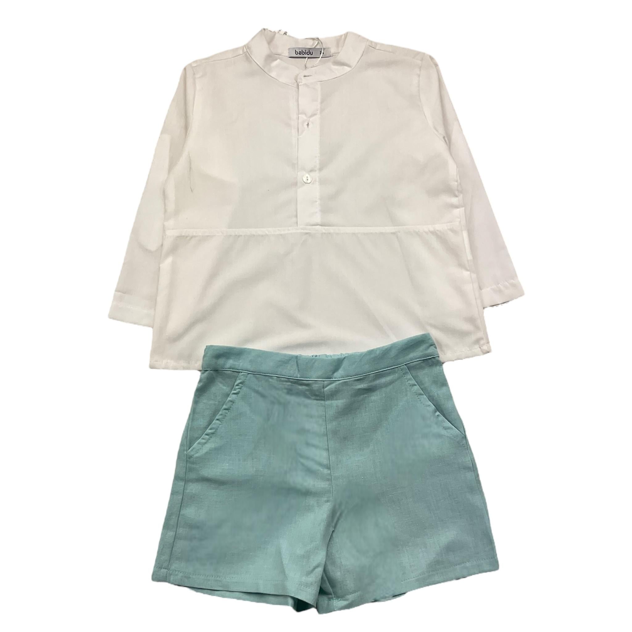 BABIDU 41440BIANCO/VERDE ACQUA