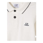 C.P. Company Polo Mezza Manica Tinta Unita per Bambino CNM000 PANNA C.P. COMPANY 
