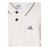 C.P. Company Polo Mezza Manica Tinta Unita per Bambino CNM000 PANNA C.P. COMPANY 