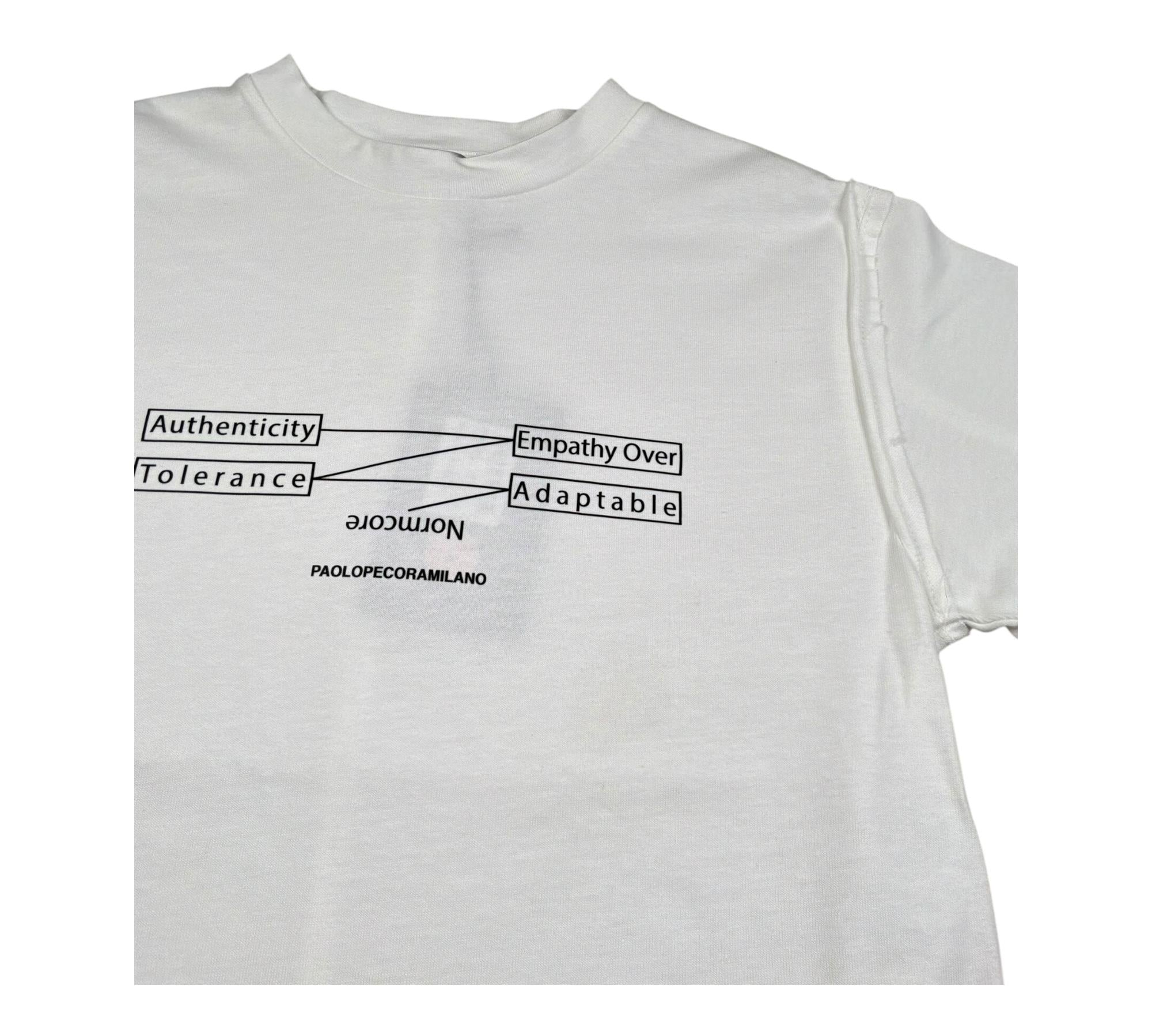 Paolo Pecora T-Shirt Girocollo Tinta Unita con Stampa per Bambino PP4359 BIANCO PAOLO PECORA 